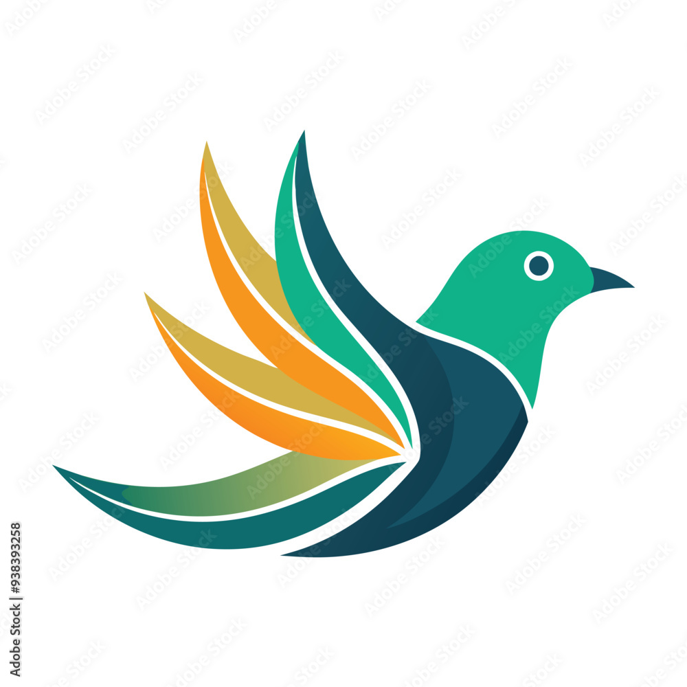 Obraz premium Beautiful birds logo design
