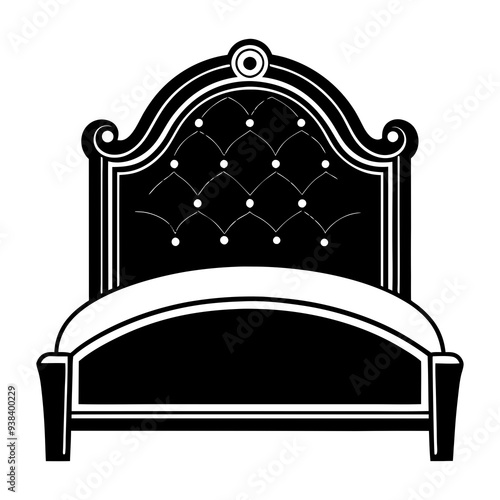 Headboard Vector art illustration