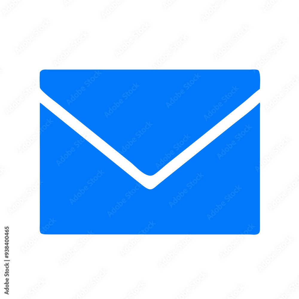 big envelope icon with white lines highlighting the flap and edges big envelope icon with white lines highlighting the flap and edges