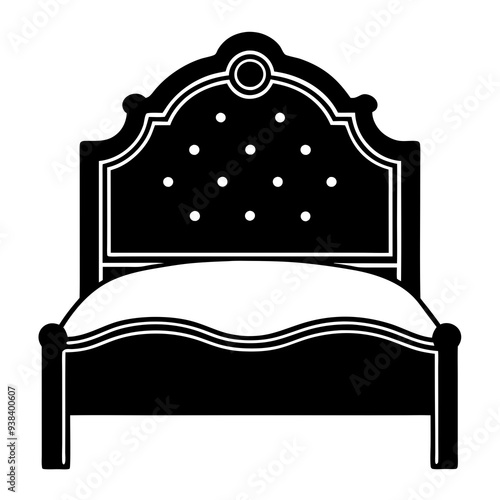 Headboard Vector art illustration