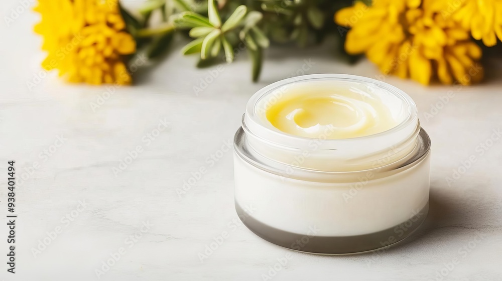 Cleansing balm in a luxurious jar, skincare, rich and creamy Cleansing balm in a luxurious jar, skincare, rich and creamy
