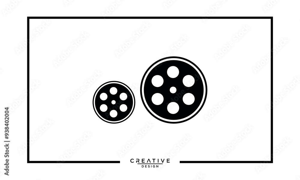 Cinema logo movie emblem template vector image Cinema logo movie emblem template vector image