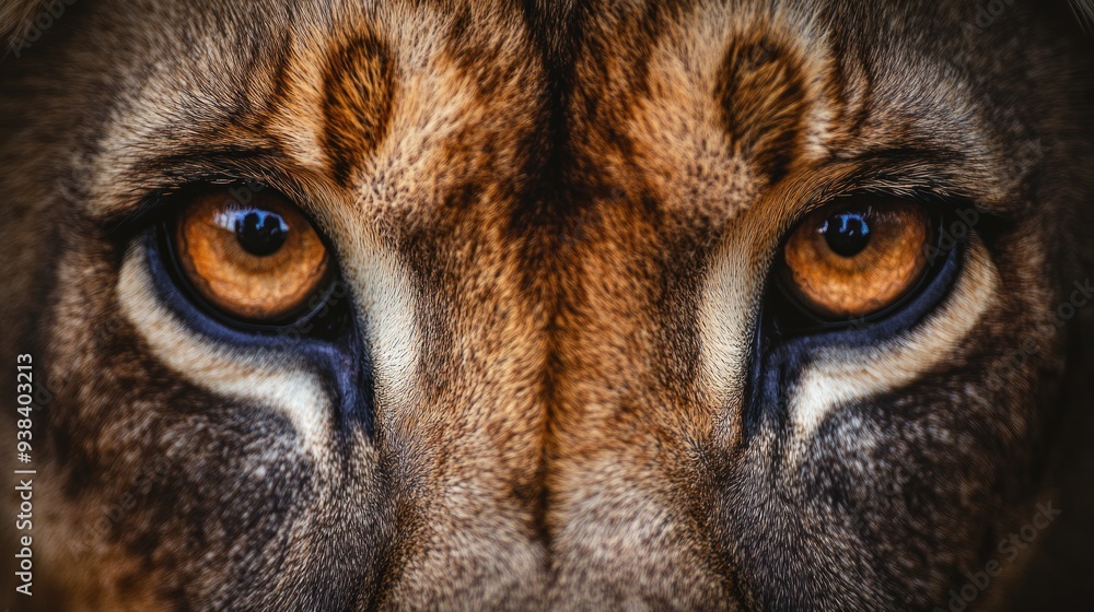 Closeup of a Lion's Eyes Closeup of a Lion's Eyes