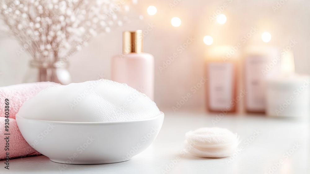Cleansing with a rich, luxurious foam, skincare, soft and clean Cleansing with a rich, luxurious foam, skincare, soft and clean
