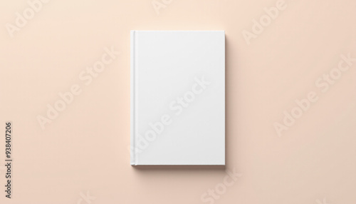 Mock up blank hardcover book with a clean dust jacket photo