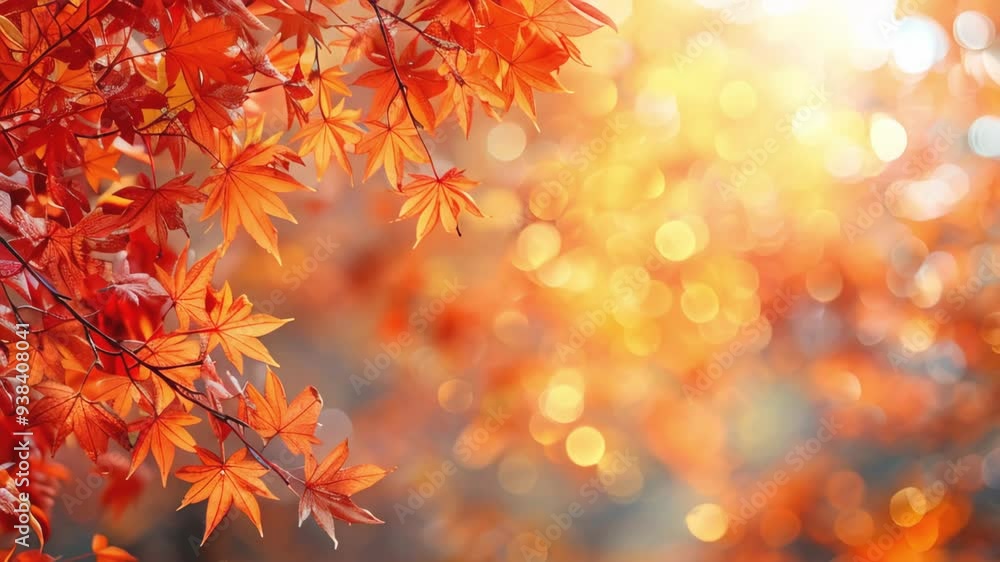 Animated autumn frame background with free place for text, maple leaves decorate a beautiful nature thanksgiving, scenery yellow red seasonal colorful mock up, orange background Animated autumn frame background with free place for text, maple leaves decorate a beautiful nature thanksgiving, scenery yellow red seasonal colorful mock up, orange background