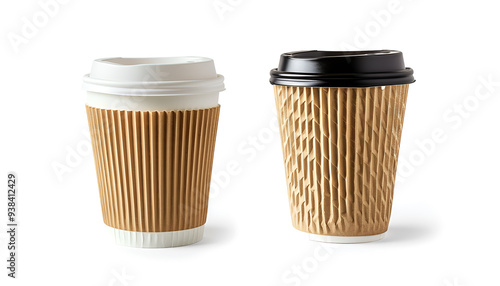 Wallpaper Mural Disposable paper coffee cup isolated on white background with clipping path Torontodigital.ca