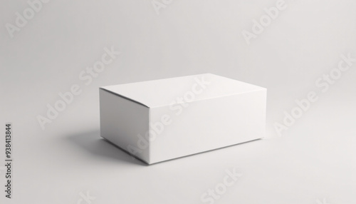 Mock up blank white packaging box