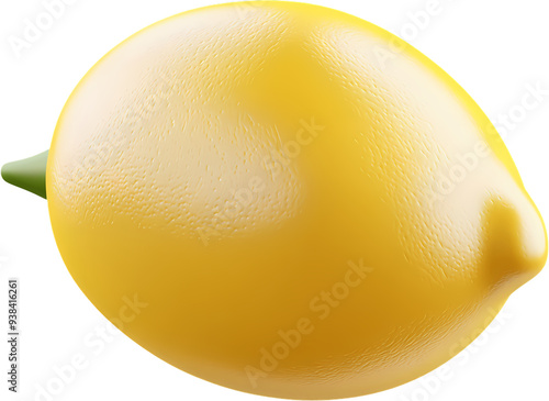 3D icon of lemon clip art