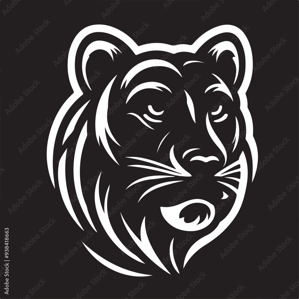 panther face vector panther face vector