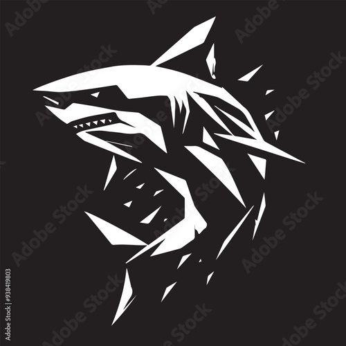 "Deep Blue Hunter"  Shark  vector 