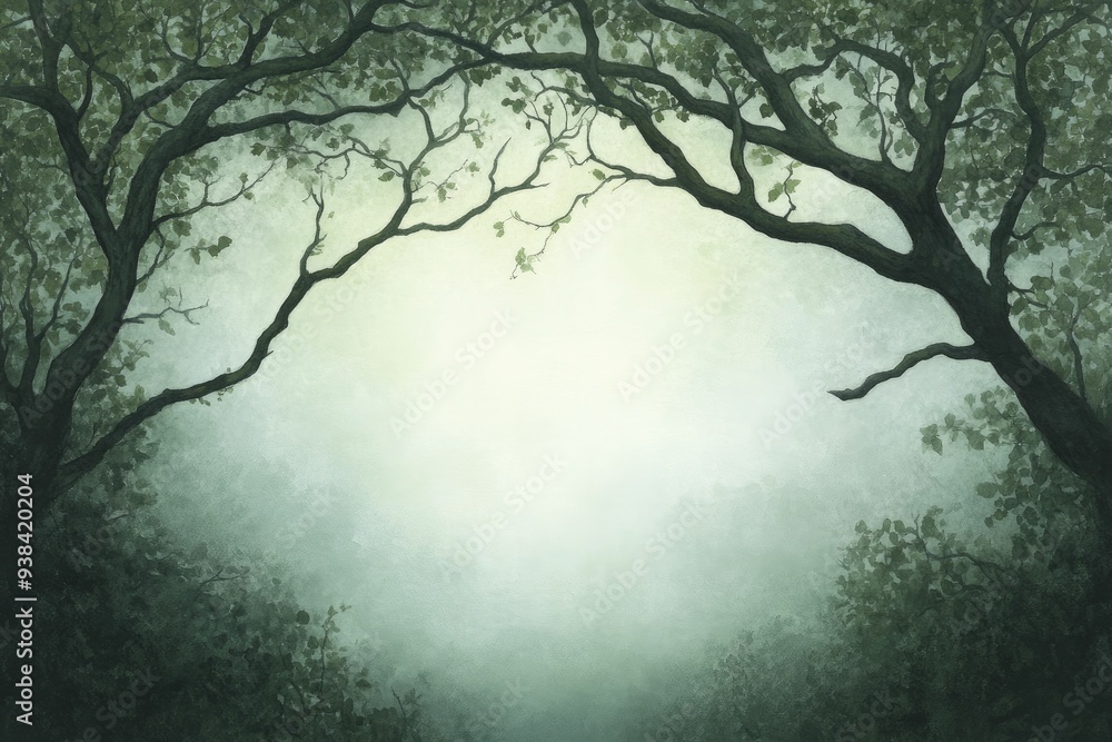 Fototapeta premium In the hush of the grove, the spirit of adventure stirs, awakening the mind with dreams waiting to be discovered.