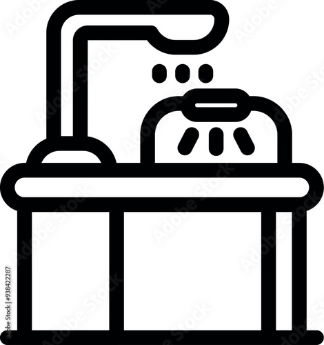 Professional equipment is drying gel polish on nails under a uv lamp in a beauty salon