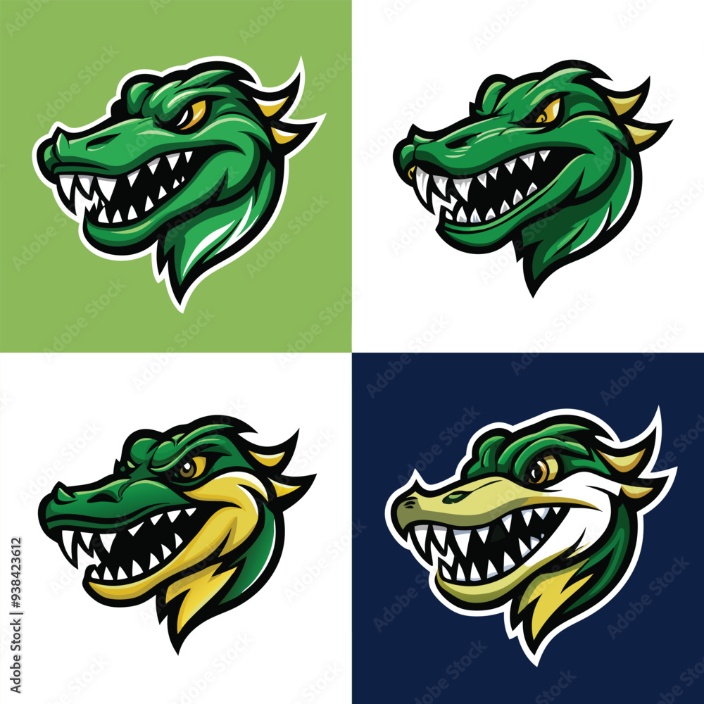 vector crocodile head logo vector crocodile head logo