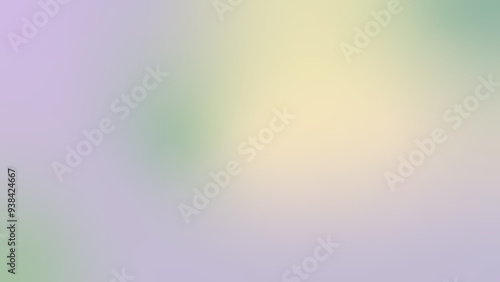 Abstract soft gradient background beige lilac green yellow shaded effect blurred natural pale colours