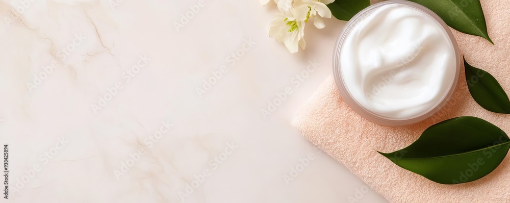 Soft lather of facial foam on a smooth surface, hydrating skincare, luxurious texture Soft lather of facial foam on a smooth surface, hydrating skincare, luxurious texture