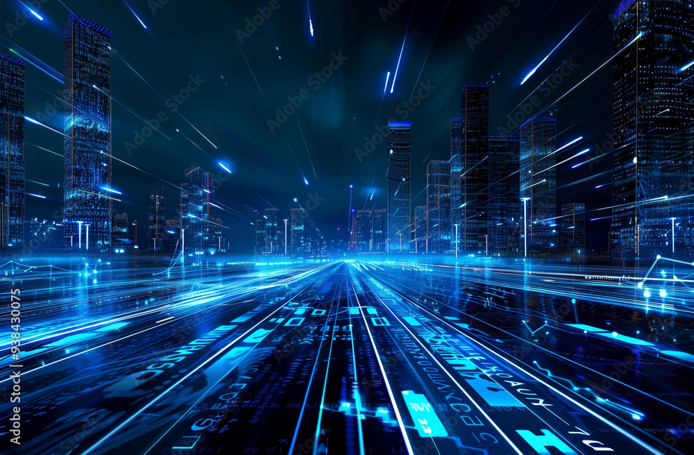 custom made wallpaper toronto digitalUrban technology background