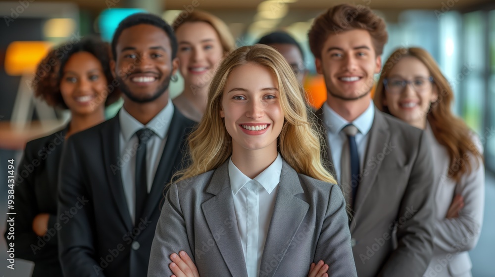 Confident Business Team: Success and Collaboration Confident Business Team: Success and Collaboration