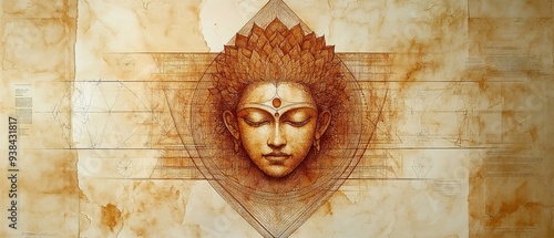 Sri Yantra Sacred Geometry Hinduism Religion Spiritual Symbol