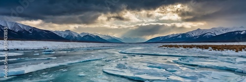 panorama, landscape, cloudy, glacier, ice, iceland, nature, blue, iceberg, travel, cold, frozen, tourism, glacial, jokulsarlon, arctic