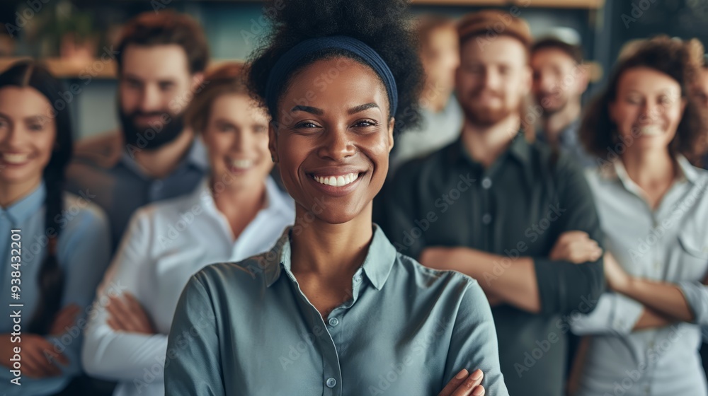 Confident Business Team: Collaboration and Success Confident Business Team: Collaboration and Success