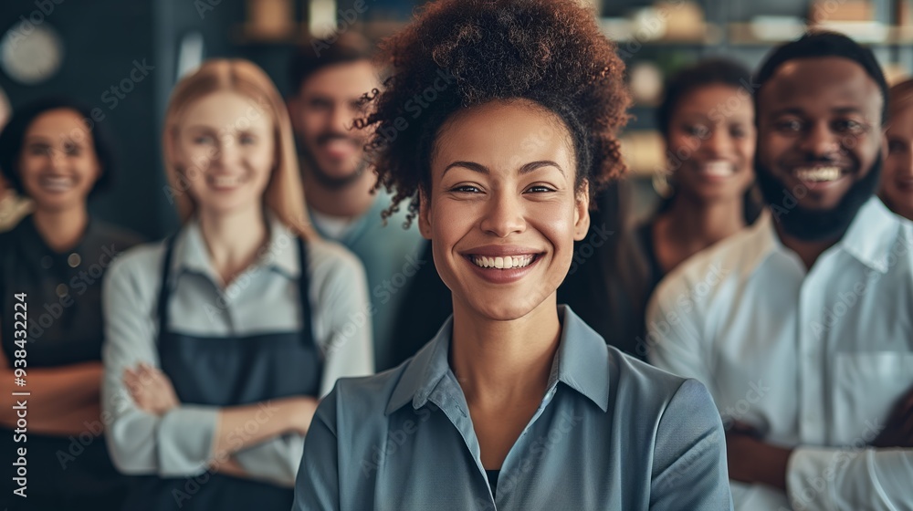 Smiling Team of Diverse Professionals: Collaboration and Success Smiling Team of Diverse Professionals: Collaboration and Success