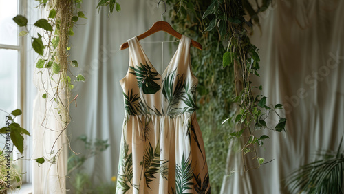 Natural Charm: Unique and Elegant Clothing Made from Ecoprint Fabric photo