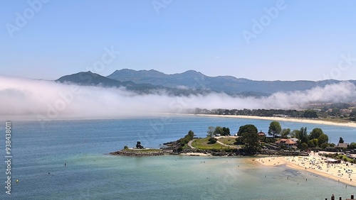 Playa de Santa Marta en Pontevedra, Galicia photo