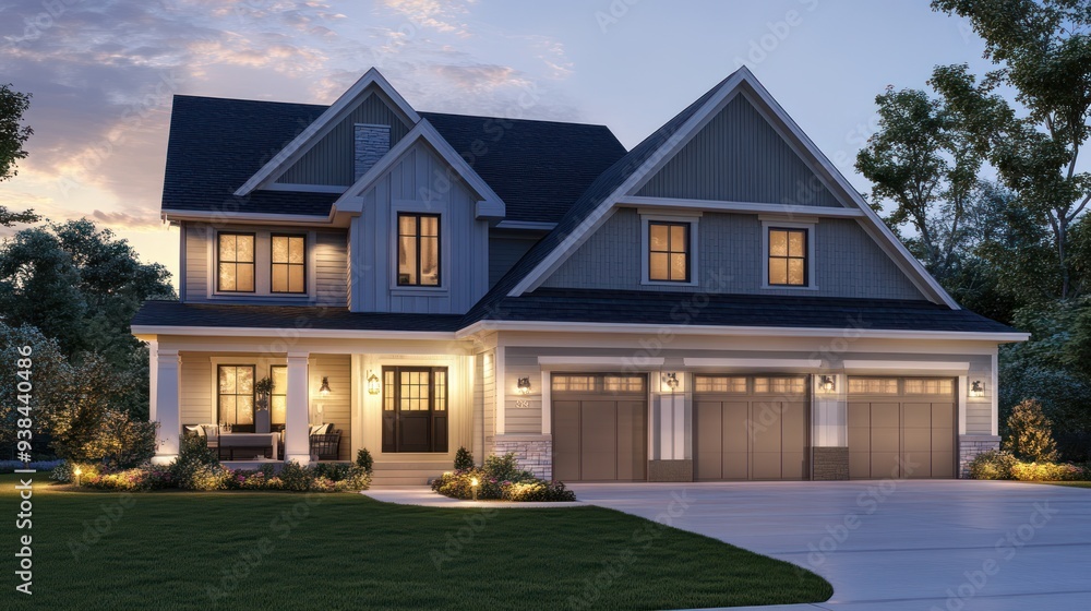 Obraz premium Modern Farmhouse Exterior Design