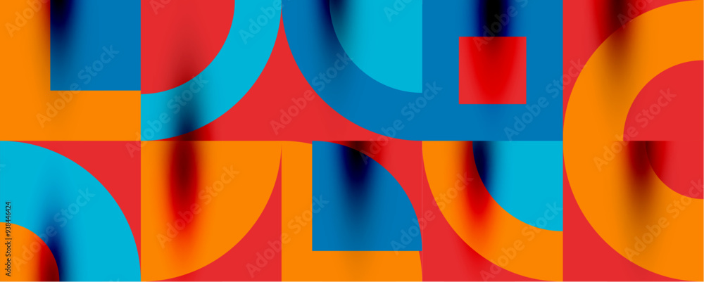 Neo memphis geometric pattern with circles, squares. Pop art abstract background for covers, banners, flyers and posters and other templates Neo memphis geometric pattern with circles, squares. Pop art abstract background for covers, banners, flyers and posters and other templates