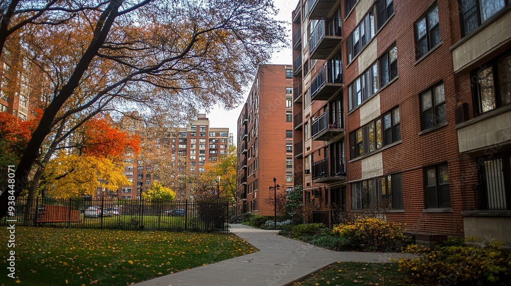 Fototapeta premium Affordable housing for low-income families