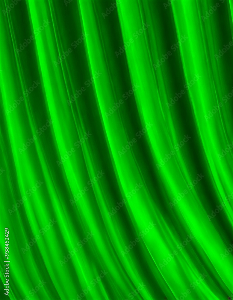 Curtain with soft smooth flowing folds. Deep green color and luxurious texture create a dramatic and elegant atmosphere. Decoration and interior design. Expensive curtain made of rich fabric. AI Curtain with soft smooth flowing folds. Deep green color and luxurious texture create a dramatic and elegant atmosphere. Decoration and interior design. Expensive curtain made of rich fabric. AI