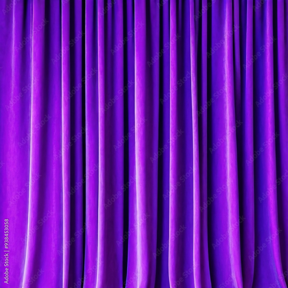 Curtain with soft smooth flowing folds. Deep color and luxurious texture create a dramatic and elegant atmosphere. Decoration and interior design. Expensive curtain made of rich fabric. AI Curtain with soft smooth flowing folds. Deep color and luxurious texture create a dramatic and elegant atmosphere. Decoration and interior design. Expensive curtain made of rich fabric. AI