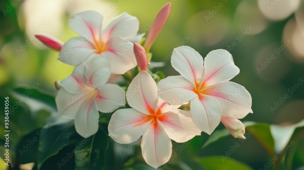 White and pink Cananga flowers White and pink Cananga flowers