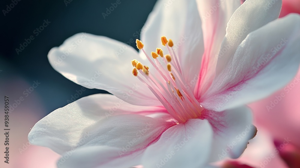 Fototapeta premium Pink and white Cananga petals