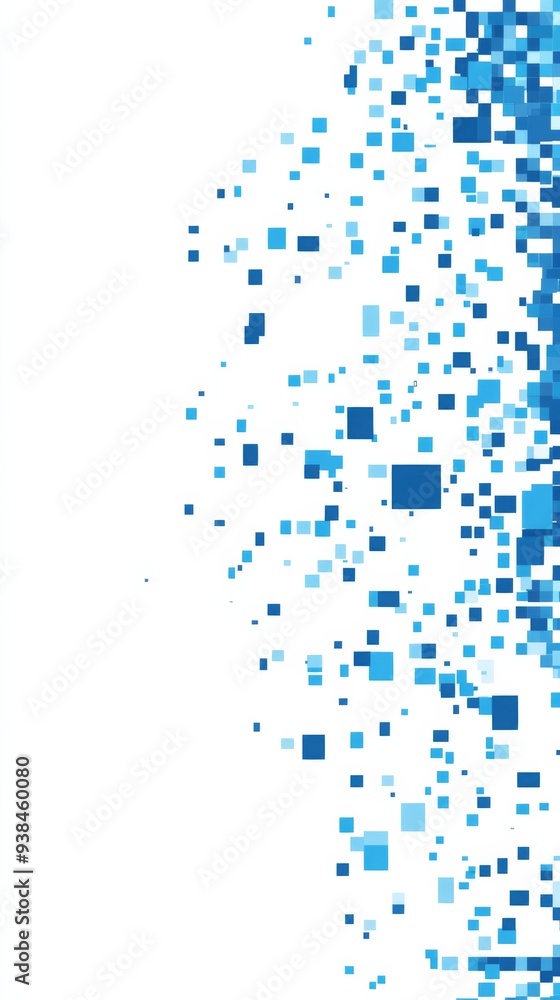 Blue Gradient Pixel Art Design with Blue Squares on White Background for Modern Branding
Blue Gradient Pixel Art Design with Blue Squares on White Background for Modern Branding