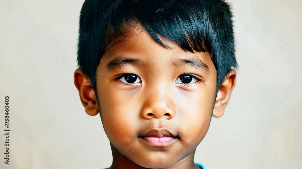 Young boy posing with different facial expressions Young boy posing with different facial expressions