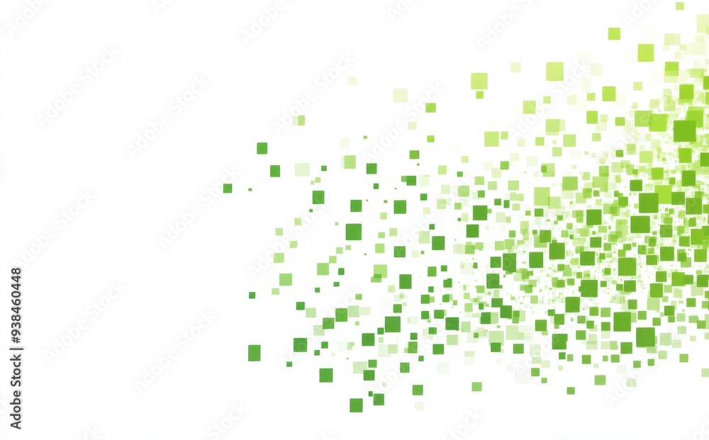 Modern Minimalist Design with Green Gradient Squares on White Background for Logo and Branding Modern Minimalist Design with Green Gradient Squares on White Background for Logo and Branding