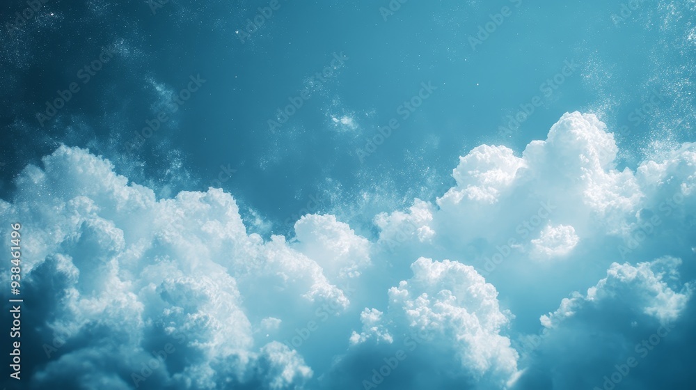The sky is blue with a few clouds scattered throughout The sky is blue with a few clouds scattered throughout