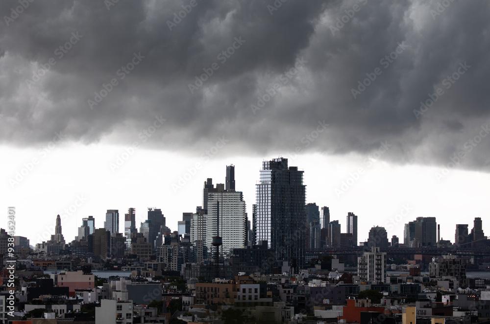 Storm clouds above the Brooklyn skyline Storm clouds above the Brooklyn skyline