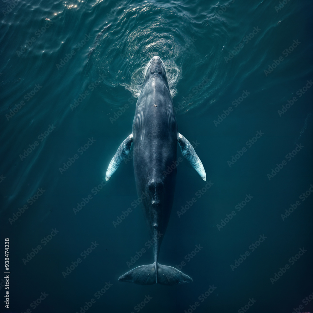 Fototapeta premium whale in the pcean