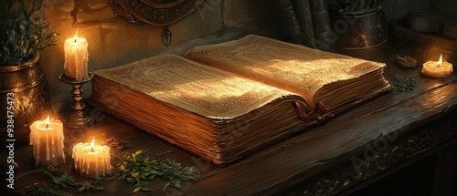 Wallpaper Mural Book of Shadows Witch's Library Wicca Religion Spiritual Symbol Torontodigital.ca