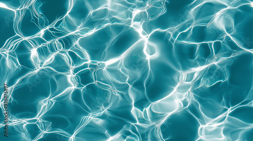 shimmering pool water texture with rippling caustics and shadow play