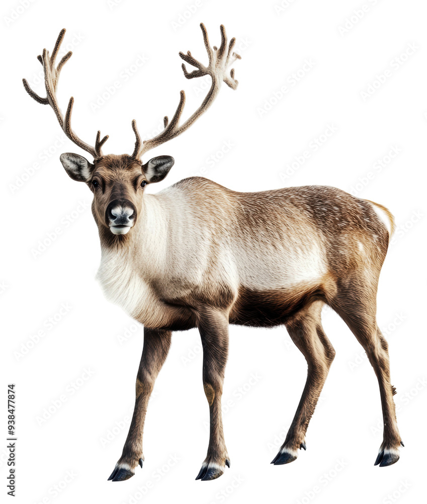PNG Reindeer in a snowy winter landscape PNG Reindeer in a snowy winter landscape
