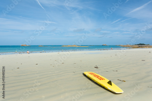 Joli paysage de la côte bretonne à Port-Blanc Penvénan