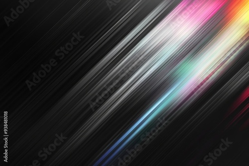 Noisy grey black abstract background. Colorful gradient. Holographic blurred grainy gradient banner background texture , ai