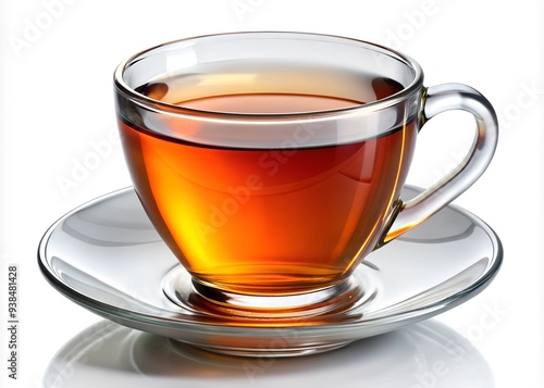 Cup of tea, isolated on white background, clipping path, full depth of field