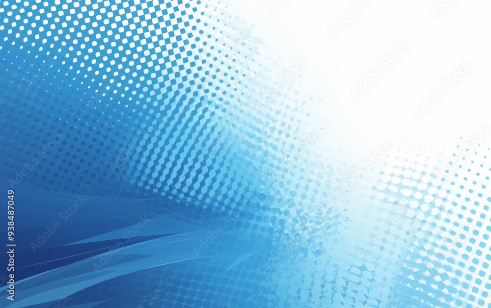 Modern Abstract Blue Gradient with white Background with Halftone Dots and Copy Space for Web Banner Modern Abstract Blue Gradient with white Background with Halftone Dots and Copy Space for Web Banner