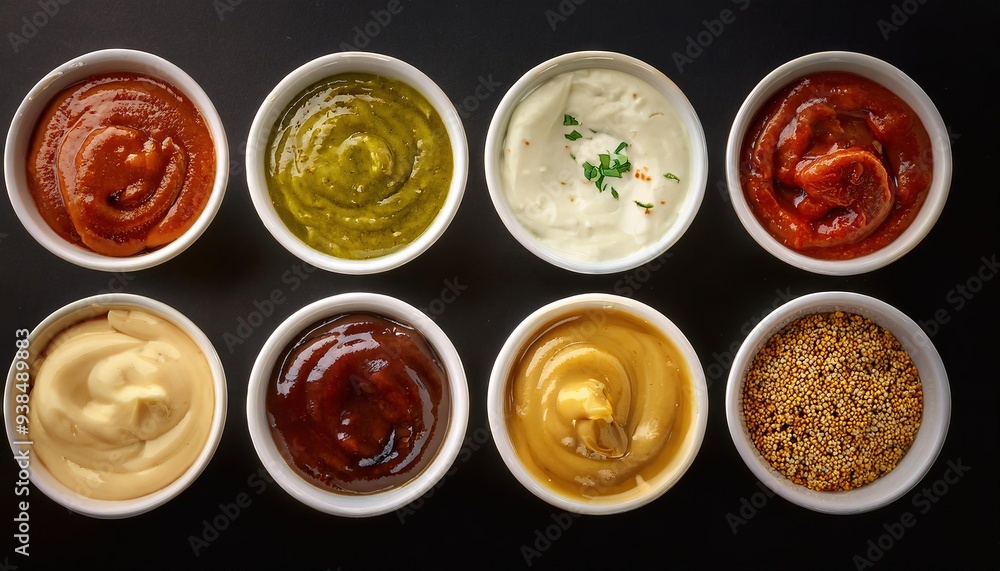Assorted Dipping Sauces for Snacks and Appetizers Assorted Dipping Sauces for Snacks and Appetizers