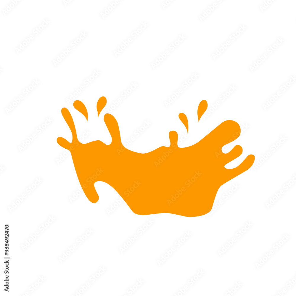 Obraz premium Orange juice splash